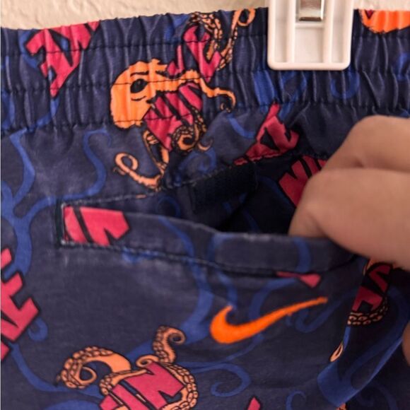 Nike Blue and Red Octopus Swim Shorts - Picture 5 of 7